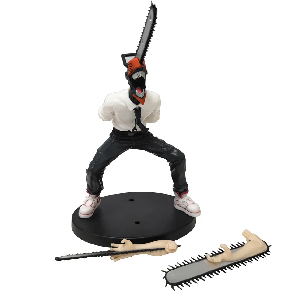 Chainsaw Man Anime Three Figure Power Denji Action Figure PVC Chainsaw Man Power Figurine PVC Adult Collection Model Doll Toys