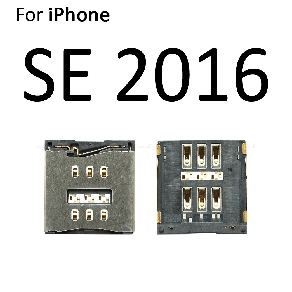 سيم بطاقة صينية المقبس فتحة محول موصل القارئ آيفون 5 5s SE 5C 6 6S 7 8 زائد حامل الحاويات استبدال أجزاء #2