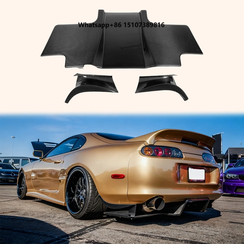 For 93-98 Supra MK4 JZA80 TS Style Carbon Fiber Rear Under Diffuser
