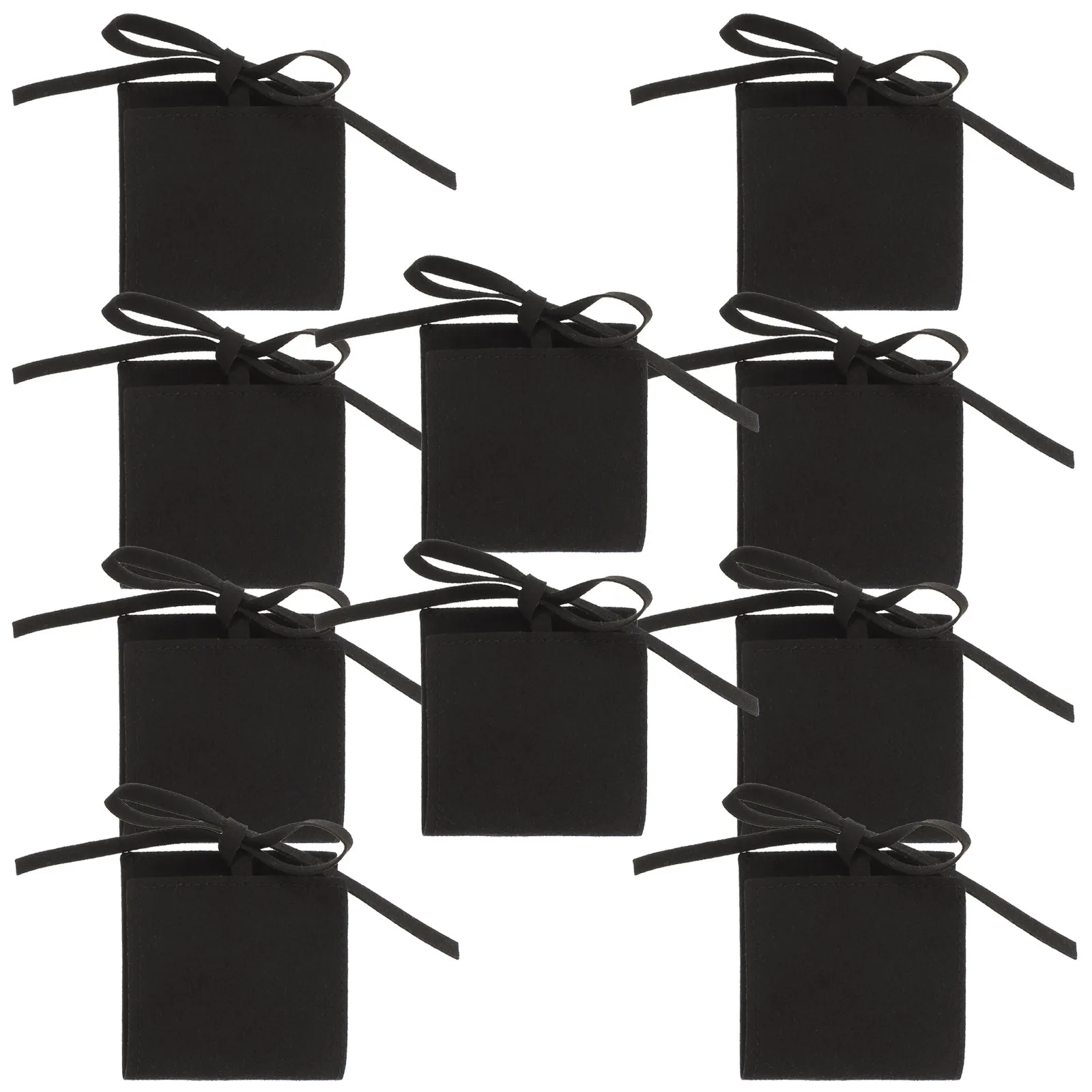 

10Pcs Jewelry Packaging Bags Small Supple Jewelry Gift Pouches Easy Open Close Necklace Bracelet Storage Bags for Wedding