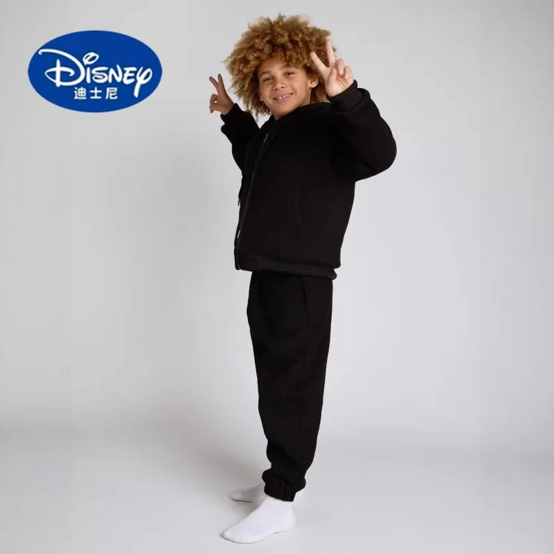 

Disney Kids' Autumn Winter 2-Piece Sports Set - Hooded Zip-Up Jacket & Long Pants, Children's Activewear Outfit