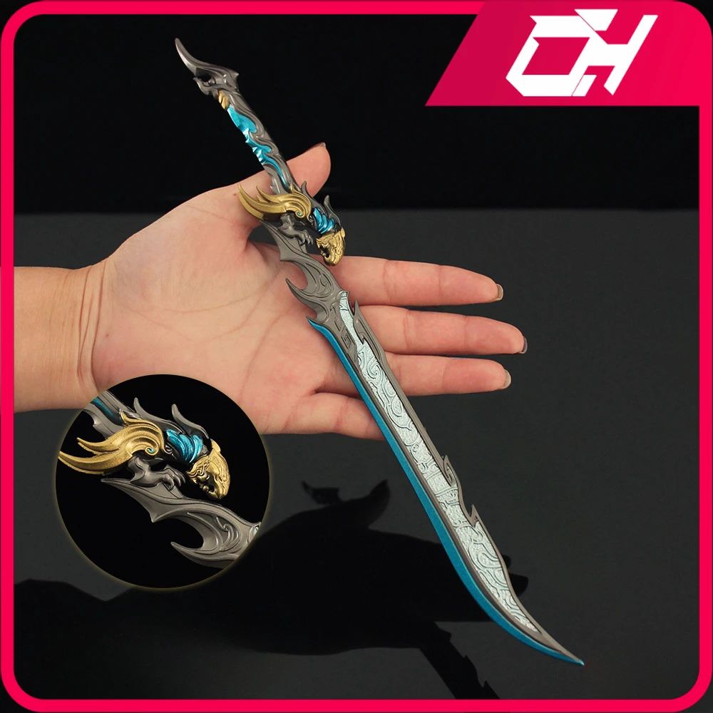 30cm naraka bladepoint exiled estrela deus tribulação jogo periférico arma modelo liga coleção ornamentos adereços brinquedos para meninos