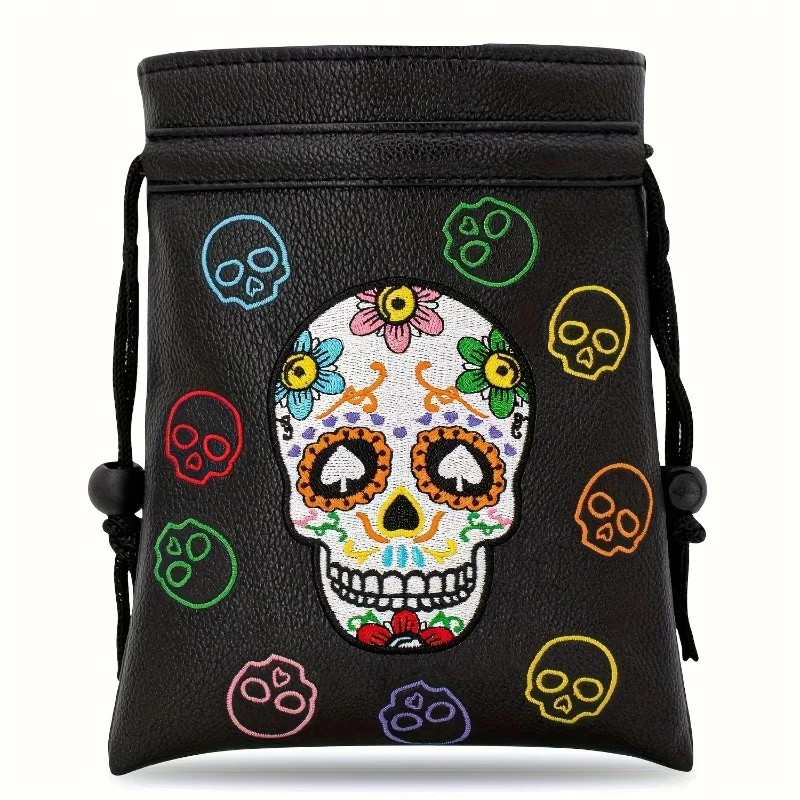 bolsa-compacta-para-golfe-com-cordao-saco-de-armazenamento-sintetico-a-prova-de-poeira-com-design-colorido-de-caveira-e-flores