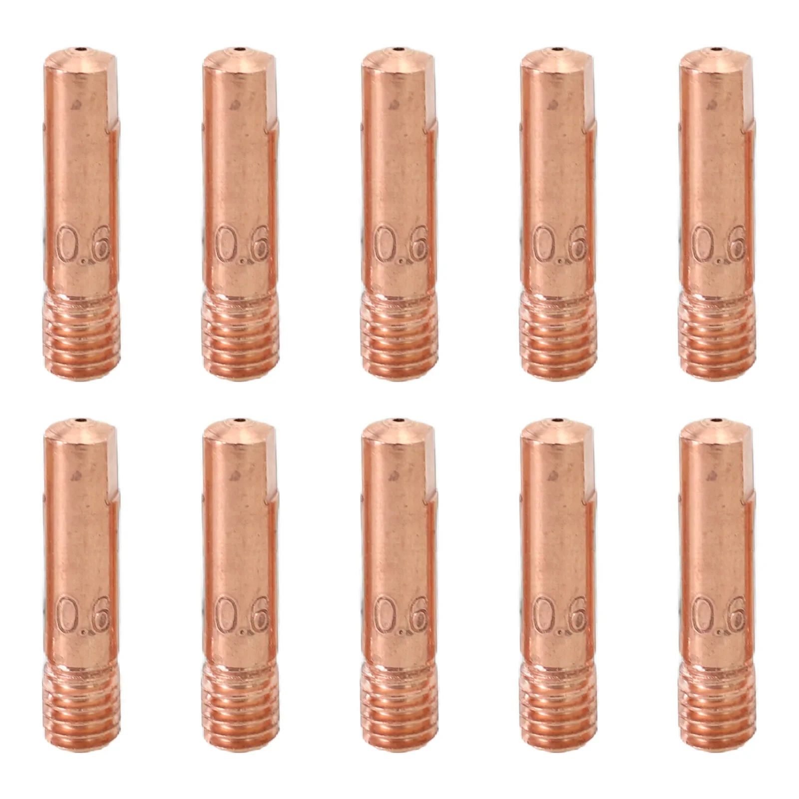 Welding Tools Nozzles Welding Torch Contact Tip M6 Thread Copper Welding Torch 0.6 0.8 0.9 1.0 1.2mm Welding Nozzles