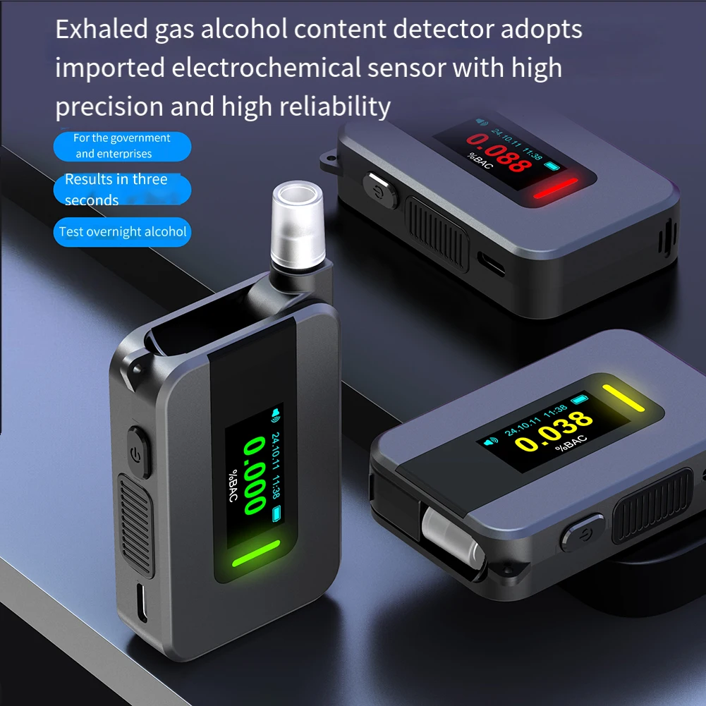 For On-the-go Testing Electrochemical Breathalyzer Drunk Driving Test User-friendly Operation Wide Temperature Range