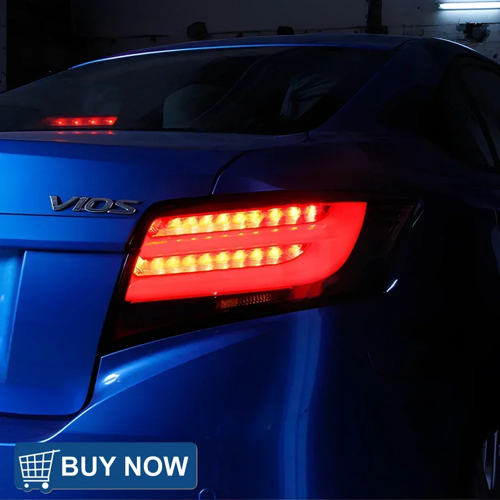 

Авто задние фонари в сборе для Toyota Vios 2014-2016, светодиодные задние фонари автомобиля, новое обновление, противотуманный тормоз, указатель поворота, аксессуары для инструментов