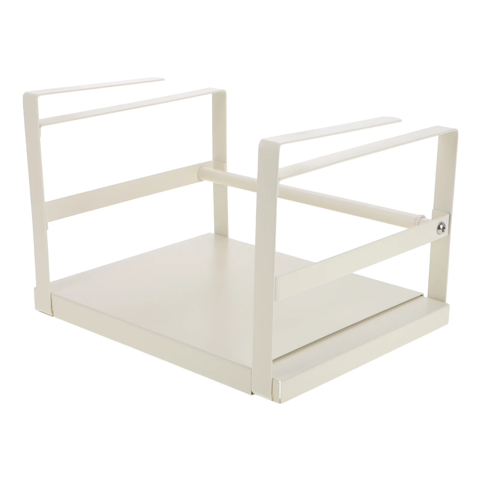 

Expandable Hanging Cabinet Shelf Basket Adjustable Metal Organizer Under Shelf Storage for Kitchen Pantry Office Space Saver