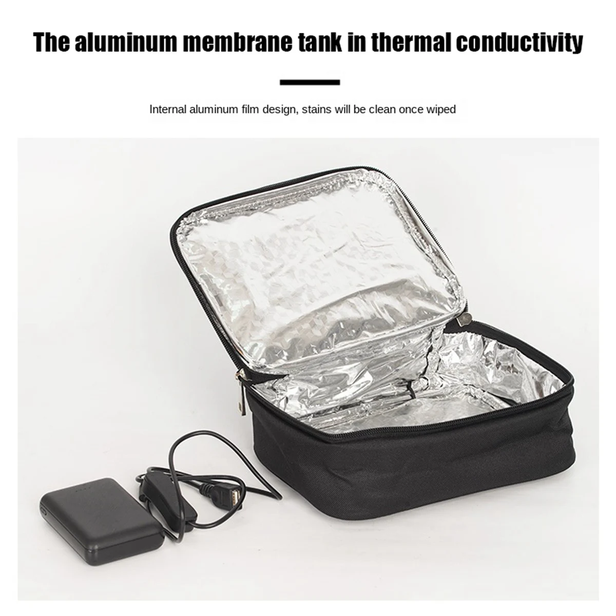 SUMMER SALE USB Power Bank Food Heating Lunch Box Waterproof Picnic Food Warmer Container Bag Electric Lunch Box Bag