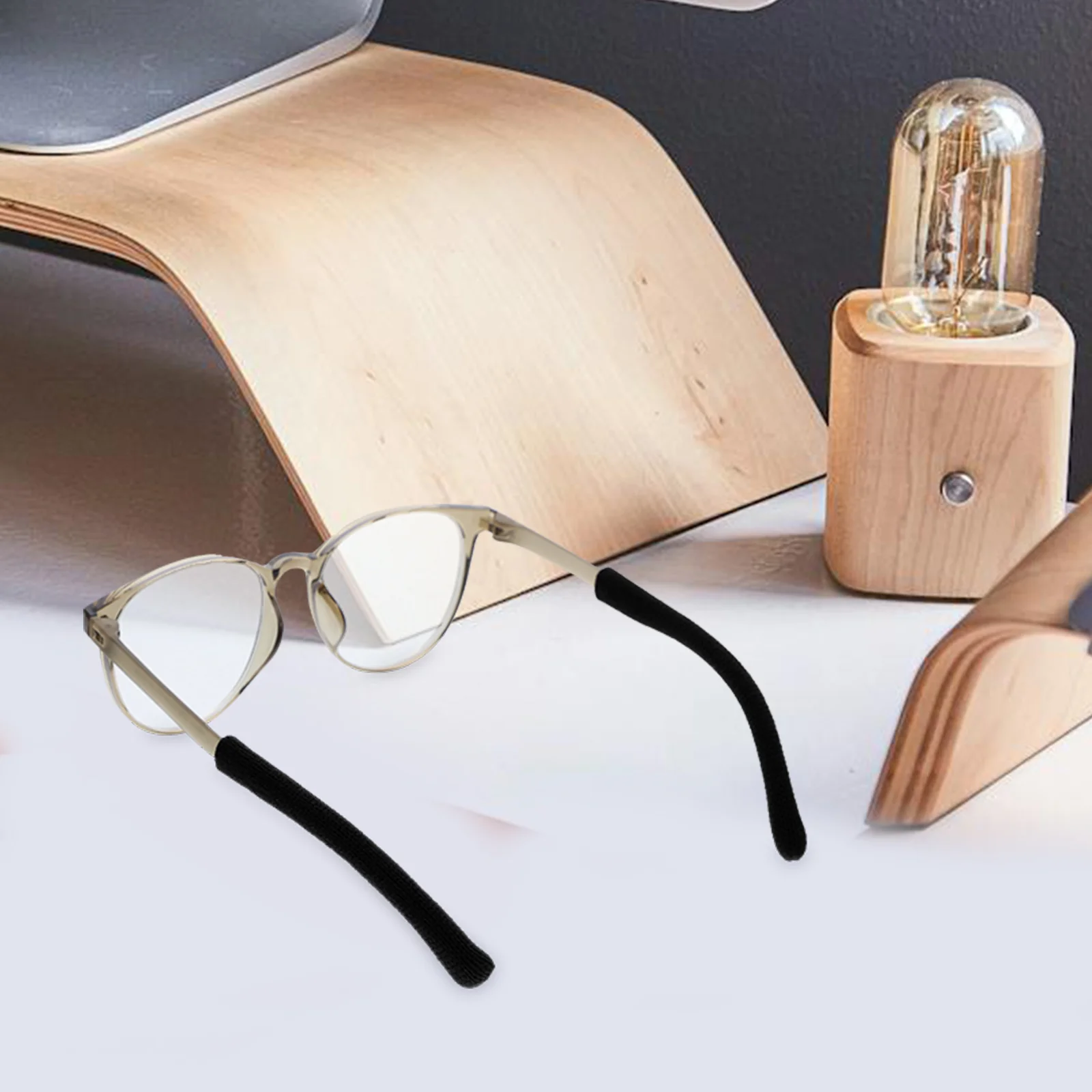 2 قطعة نظارات قماش الحياكة الناعمة وسائد الأذن المضادة للانزلاق منصات النظارات مريحة مرونة معبد نصائح للنظارات الشمسية