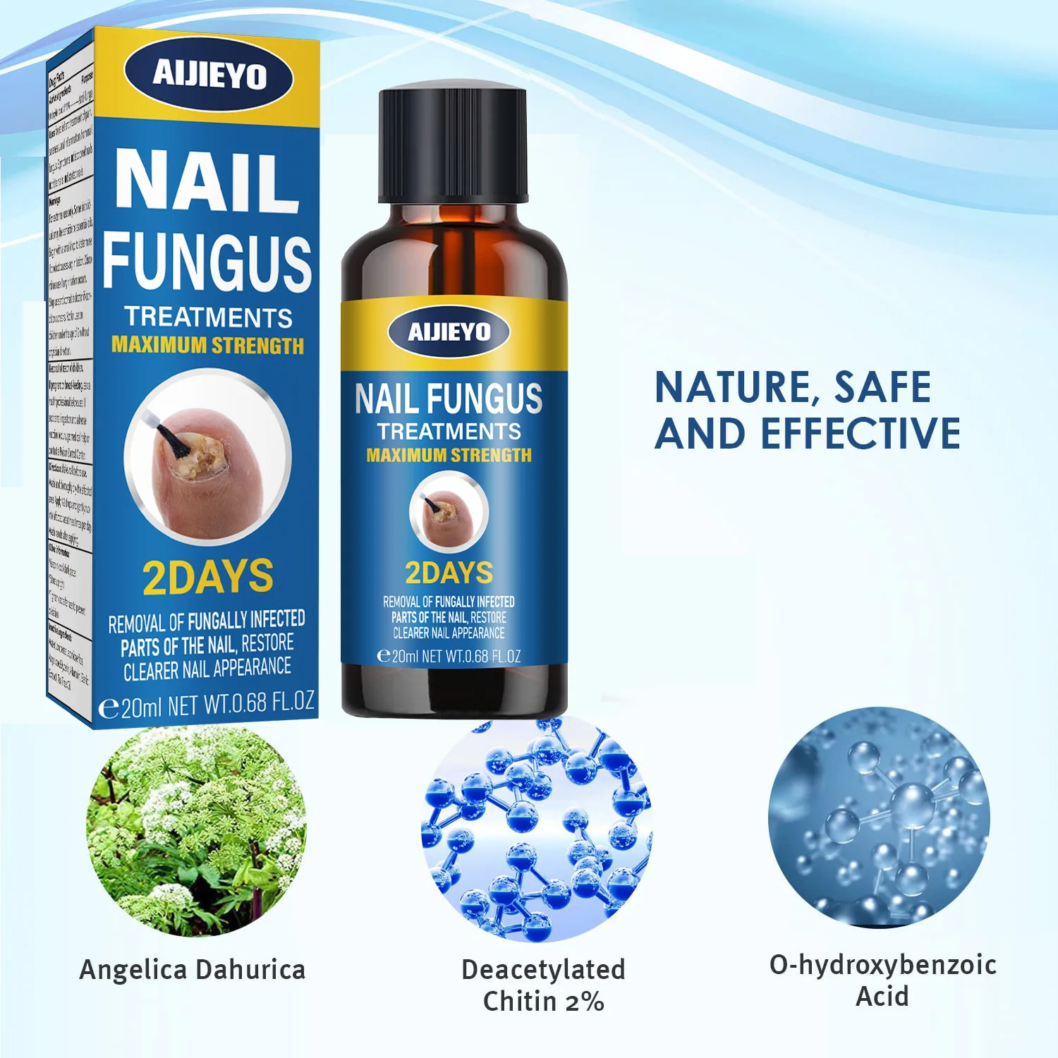 Nail Nutrient Solution Nail Repair Solution Clear Bright Fungal Gray Nail Treatment Nail Whiten Fungus Nail Renewal Essence