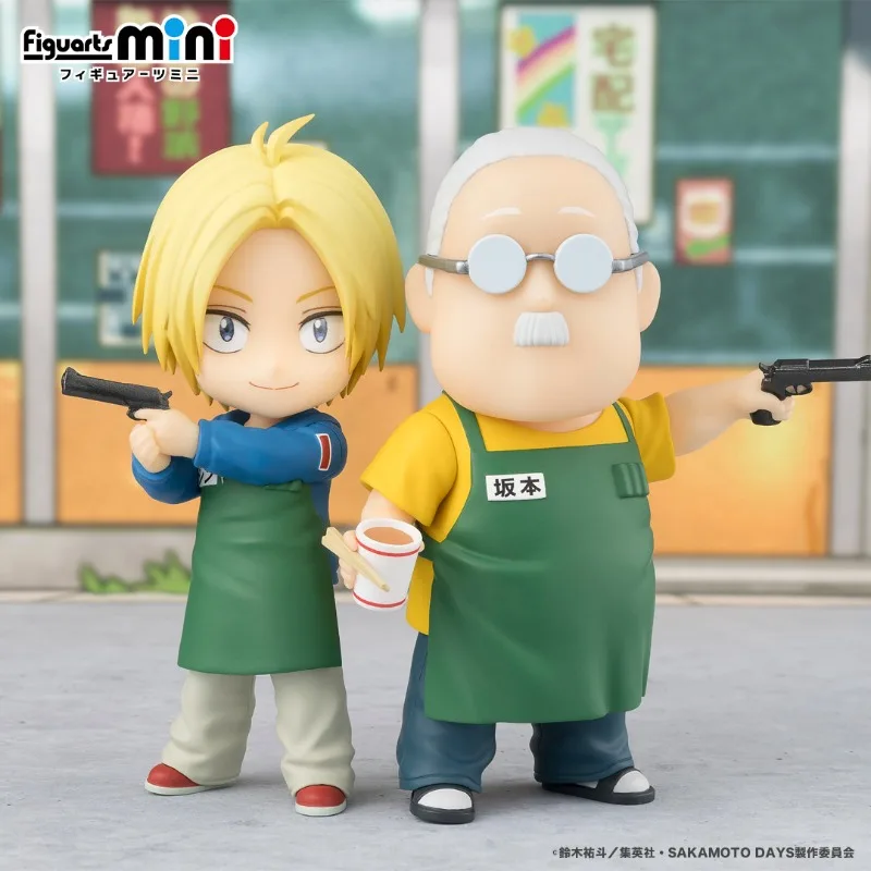 Bandai Original Anime Model Figuarts Mini FM SAKAMOTO DAYS AsaKura Shin Action Figure ของเล่นของขวัญสำหรับเด็ก