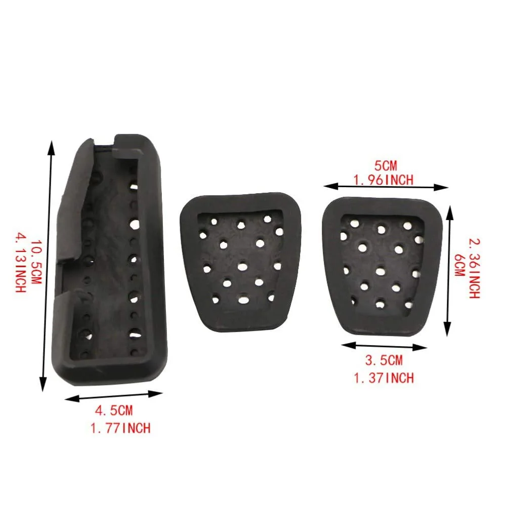 Car Pedals Gas Brake Clutch Accelerator Pedal Pad Plate Cover for Honda CITY 2013 - 2020 Vezel HRV HR-V 2015-2020(MT)