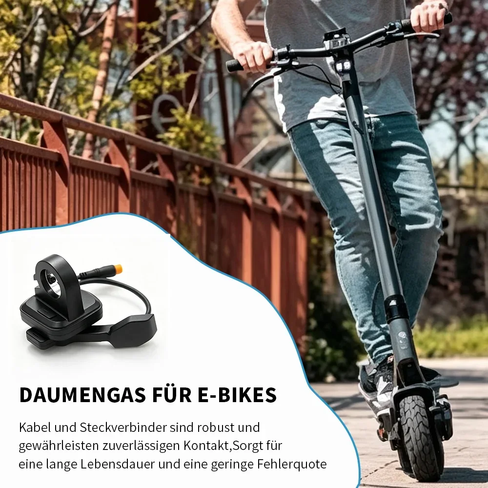 Controlador de velocidad de acelerador eléctrico para bicicleta, sin pantalla, control de velocidad, acelerador de pulgar, accesorios para bicicleta eléctrica y patinete