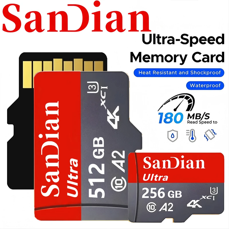 512GB 128GB 256GB Plus TF Cards Micro TF SD Card Memory Card SD Cards A1 for PC/Nintendo Switch/PC Mac/Dashcam/Sport Camera