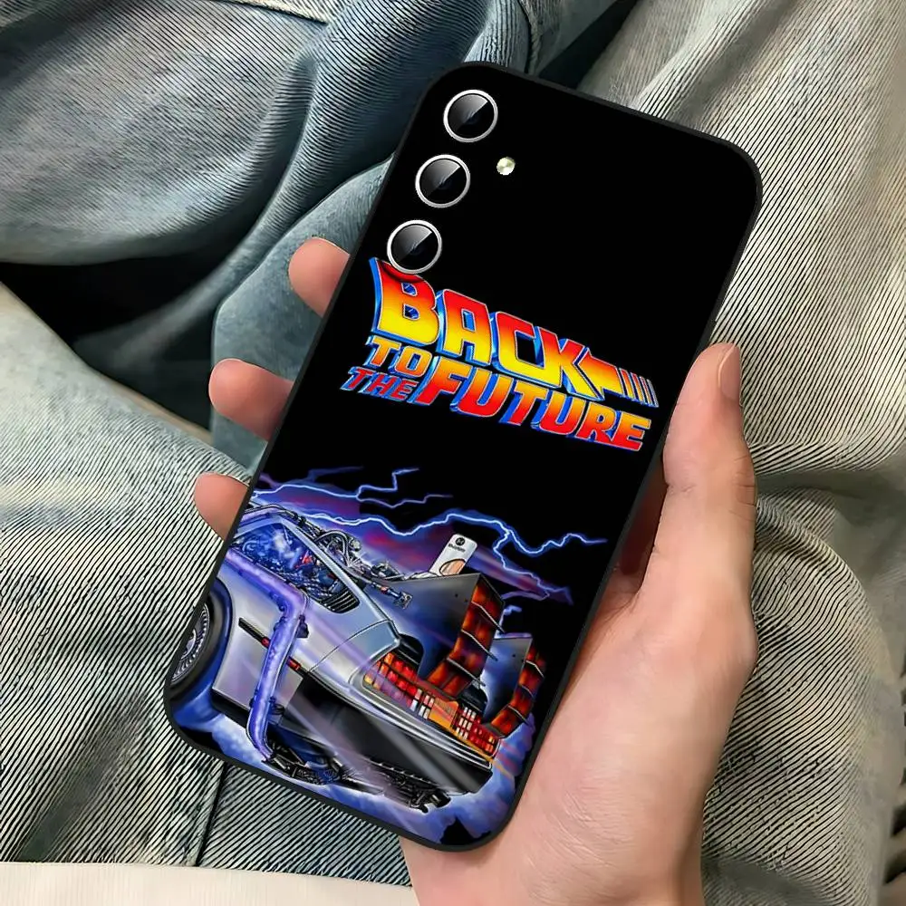 العودة إلى المستقبل حافظة هاتف لهاتف سامسونج جالاكسي S25 S24 S23 S22 S21 FE Plus Ultra A13 A20 A32 A70 غطاء أسود #5