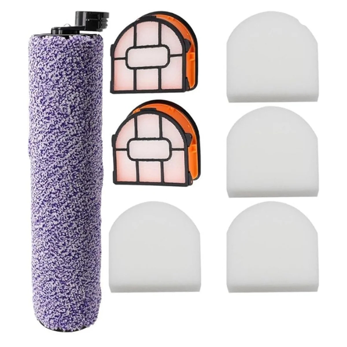 Pacote de rolo de escova e filtro de substituição WDB1F2 para peças de aspirador de pó Hydrovac WD101 WD201 WD100 WD200 AW201, B