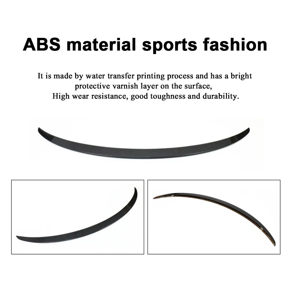 For Tesla New Model 3 2024 Highland Car ABS Spoiler Carbon Fiber Original Rear Trunk Tail Wing Exterior Model3 Accessories