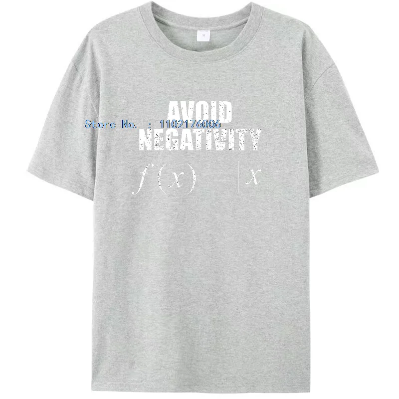 تجنب السلبية معادلة الرياضيات الجرافيك تي شيرت مضحك الرياضيات الشاي طباعة تي شيرت الصيف القطن للجنسين قمصان جديدة وتي شيرت #4