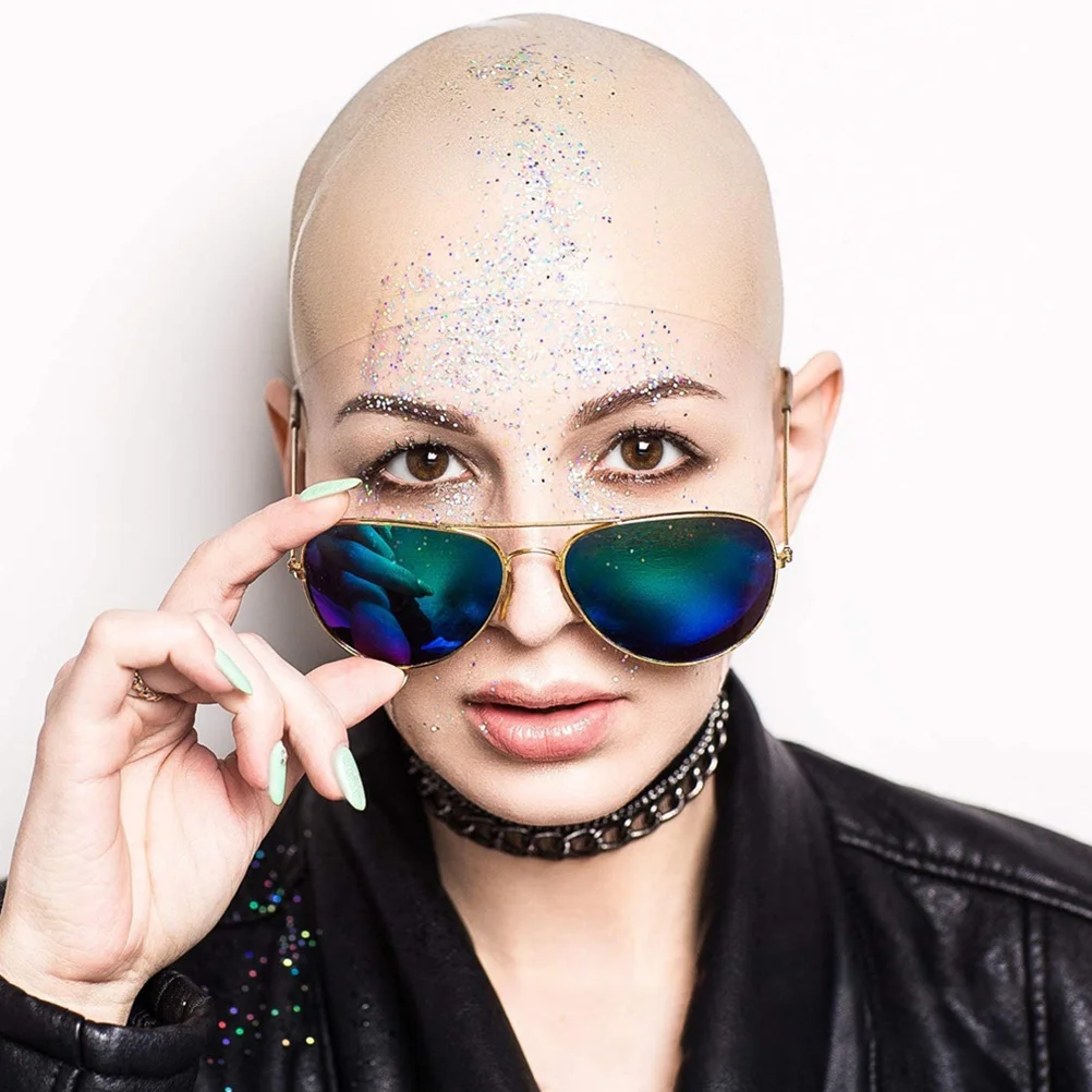 หมวกศีรษะล้านทำจากยางลาเท็กซ์เหมือนจริง 1 ชุด กระชับสบาย เหมาะสำหรับคอสเพลย์ ฮาโลวีน การแสดงบนเวที อุปกรณ์ประกอบฉากภาพยนตร์