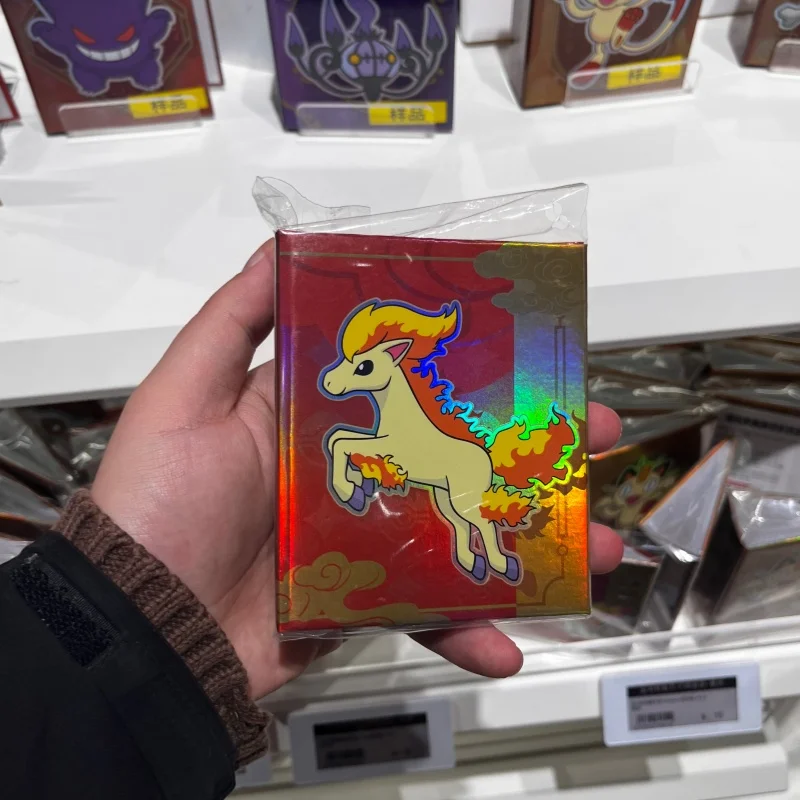 Hot Sale Genuine PokéMon Gem Limited Edition Mini Theme Card Collection Card Book Kara Crystal Lights Genggui Small Card Book - view 6