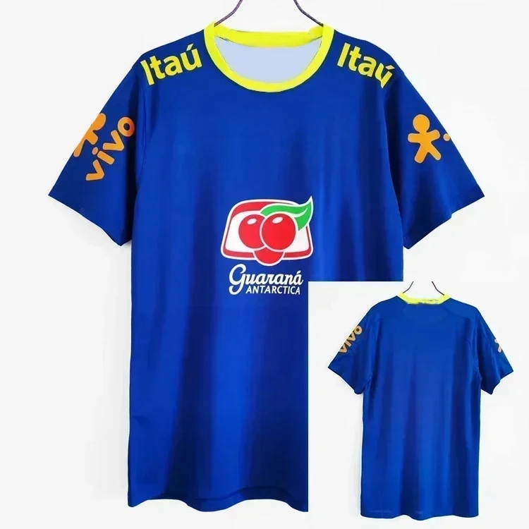 خمر جيرسي البرازيل البرازيل المنتخب الوطني التدريب تي شيرت نيمار مارسيلو الملابس التجفيف السريع الرياضة الرجال المحملة الاطفال الملابس