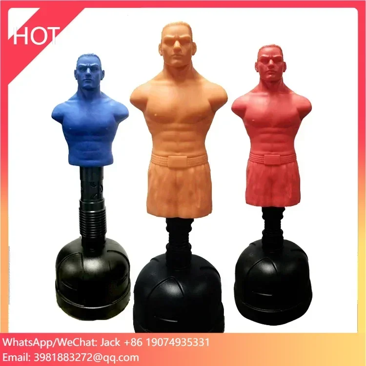 Professional Adjustable MMA & Taekwondo Free Standing Punching Bag Silicon Dummy for Boxing & Kick Practice Water Filled