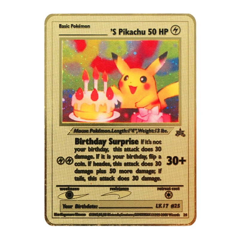 Pokemon Engelse Metal Game Collection Card Anime Figuur Charizard Pikachu Blastoise Mewtwo Battle Collection Carte Card Toy Gift