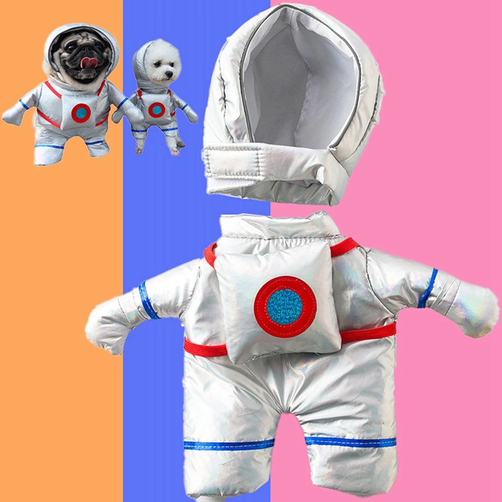 Dog Christmas Clothes Funny Astronaut Cosplay Dog Clothes Puppy Clothing for Dogs Cats Outfits Halloween Christmas Holiday Coats