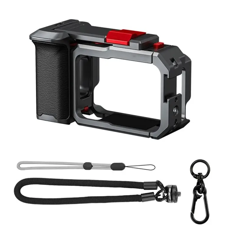 

PHILE-Quick Release Handle Grip Kit For Go Ultra Metal Frame Grip Holder Cage Shutter Button Photography Accesso