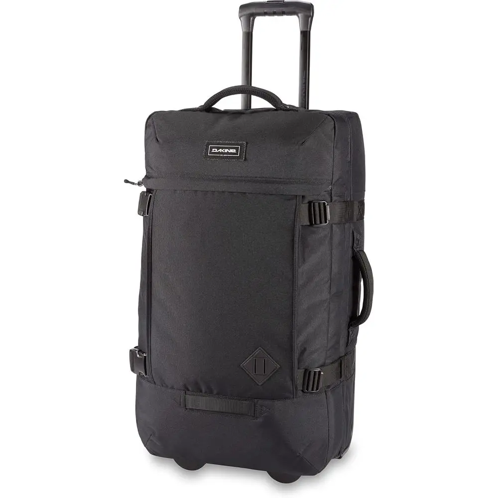 Large 75-Liter Black Rolling Duffle Bag