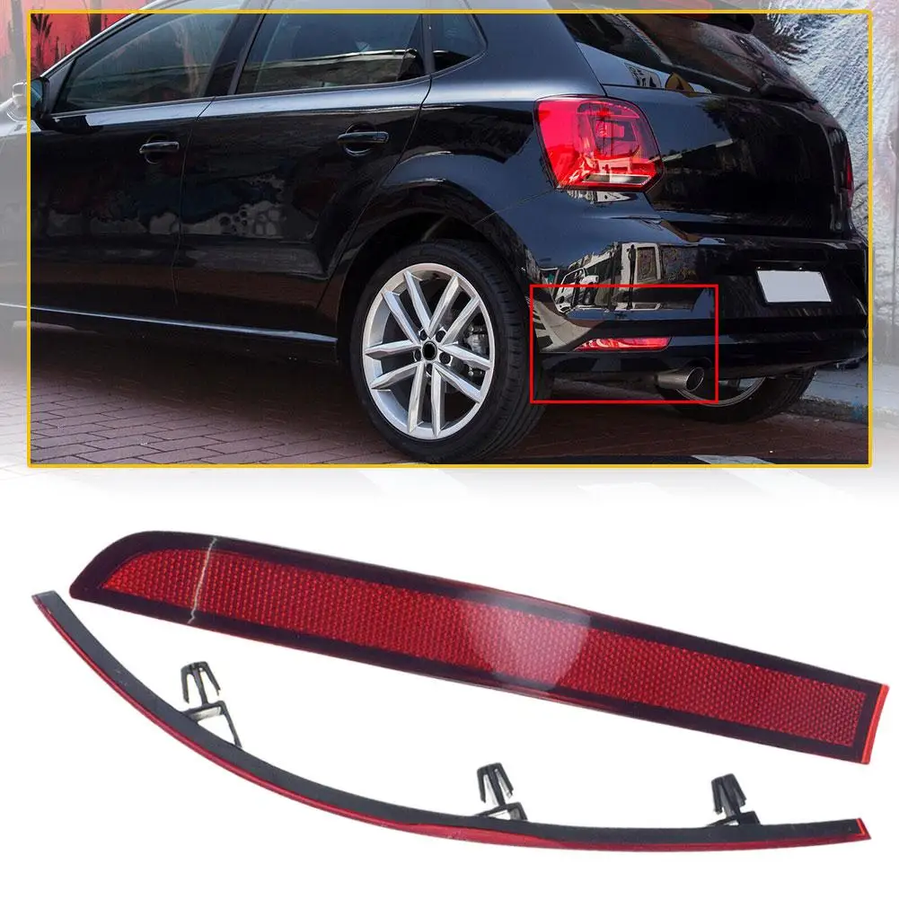 1 Pcs Rear Bumper Light Reflector For Volkswagen Touan Touran Rear Reflector Anti Rear Collision Light Warning Device Fake G8P3