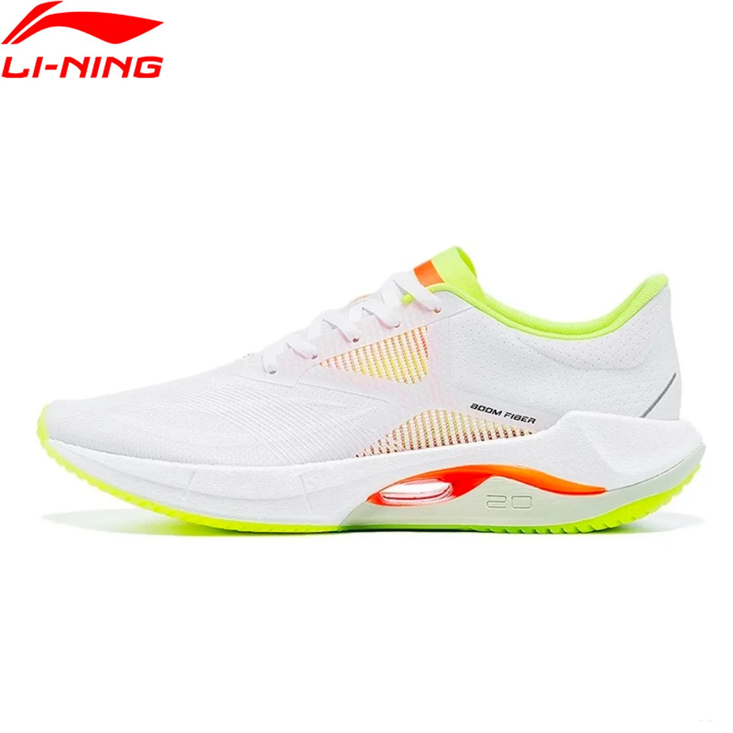 Li-Ning Women SUPER LIGHT 20 Running Shoes BOOM FIBER Cushion Breathable LiNing Wearable Sneaker Lightweight Sport Shoes ARBT002