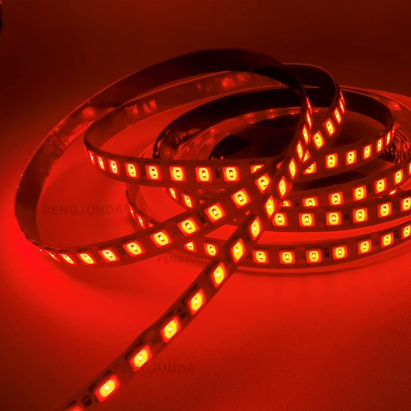 5 متر 600 LED 5054 تسليط الضوء على LED ستريب ، 12 فولت 24 فولت ضوء مرن 120 led/م سطوع عالية ثم 5050 LED قطاع أبيض/أبيض دافئ