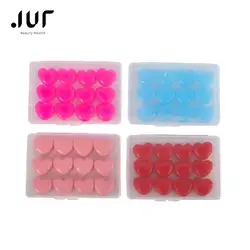 12PCS Silicone Ear Plugs Noise Reduction Sleep Anti Canceling Sound Insulation Earplug Protection Sleeping Reusable Ear Plugs