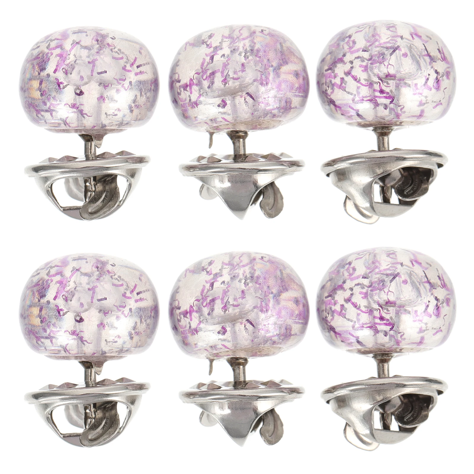 

6 Pcs Invisible Snaps Hidden Decorative Shawl Buttons Clothes Safety Buckles Stainless Steel Durable Easy Match Wedding Party