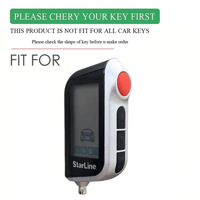 Silicone Key Case For Starline A93 A63 Two Way Car Alarm Remote Controller Key Fob Cover Shell Car Key Accessories