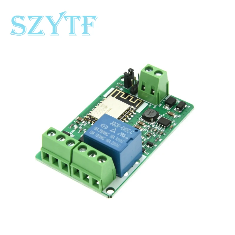 ESP8266 ESP-12F WIFI Wireless Module 1 Channel Relay Shield Overcurrent Protection Wi-Fi Network Relay Module 10A DC 7-30V