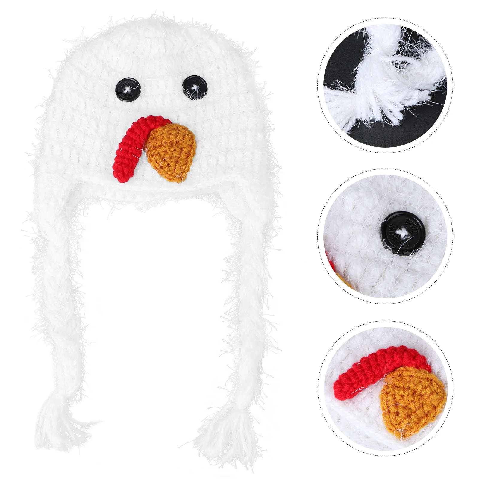 

Chicken Hat for Photography Newborn Prop Bonnet Photo Session Outfit Baby Chicken Costume Newborn Baby Hat Photography