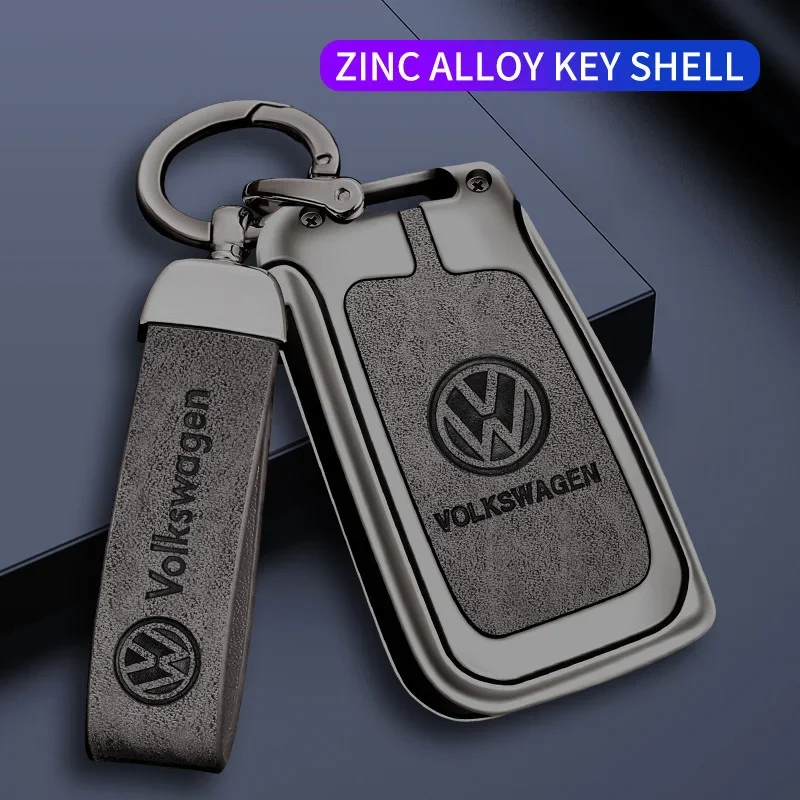 Zinc Alloy Car Smart Remote Key Case Cover Protector Shell Fob for VW Volkswagen Golf 7 MK7 Tiguan MK2 Auto Keychain Accessories