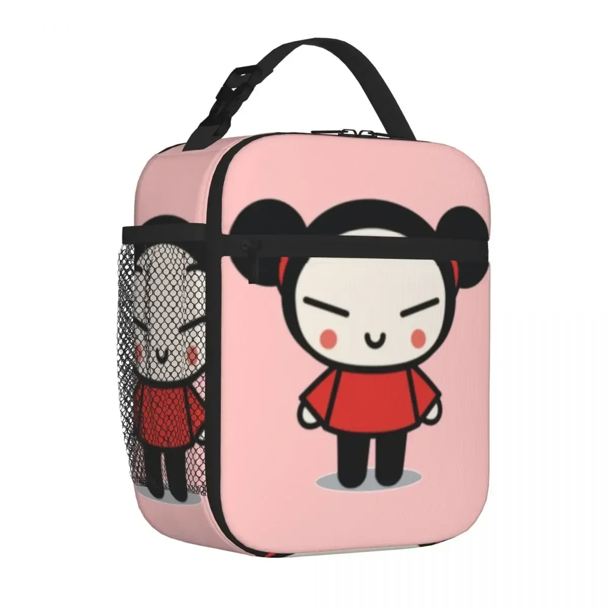 Cute Pucca Lunch Bags Insulated Lunch Tote Waterproof Bento Box Resuable Picnic Bags for Woman Work Children School