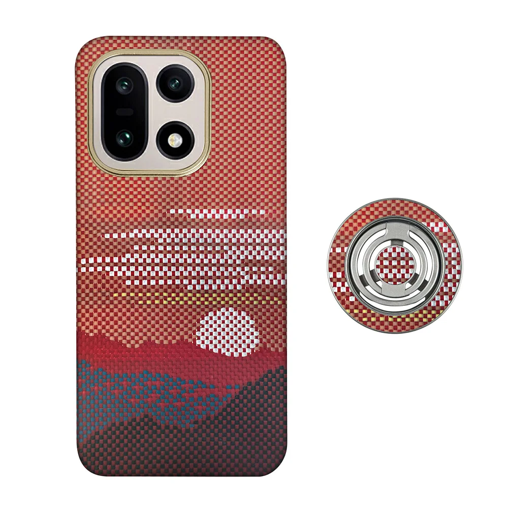 Voor OnePlus 15-telefoonhoesje Kevlar aramidevezel harde schaal koolstofvezel ultradunne lichtgewicht magnetische zakelijke beschermhoes