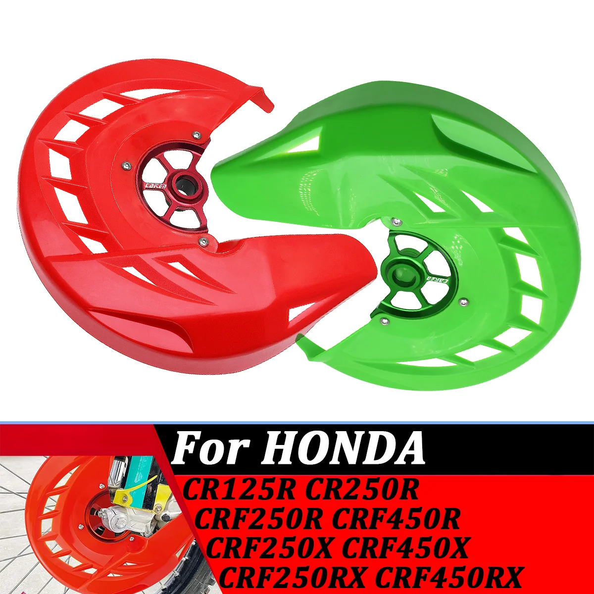 

For Honda Motorcycle CR 125R 250R CRF250R CRF450R CRF250RX CRF450RX CRF250X 450X 20MM CNC Front Brake Disc Guard Protector Cover