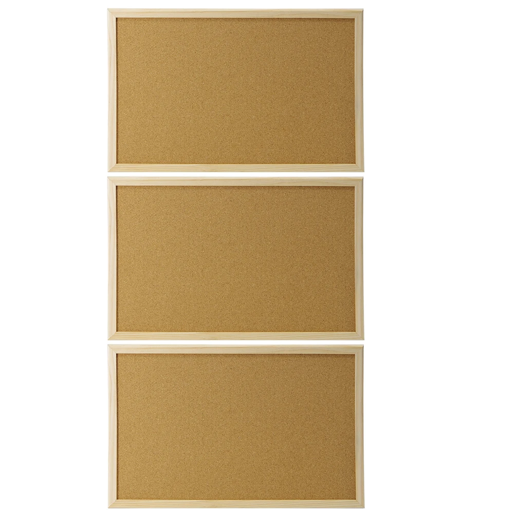 High-Grade Pine Wood Cork Message Board DIY Background Wall Home Decor Easy Install Stylish Bulletin Pin Board