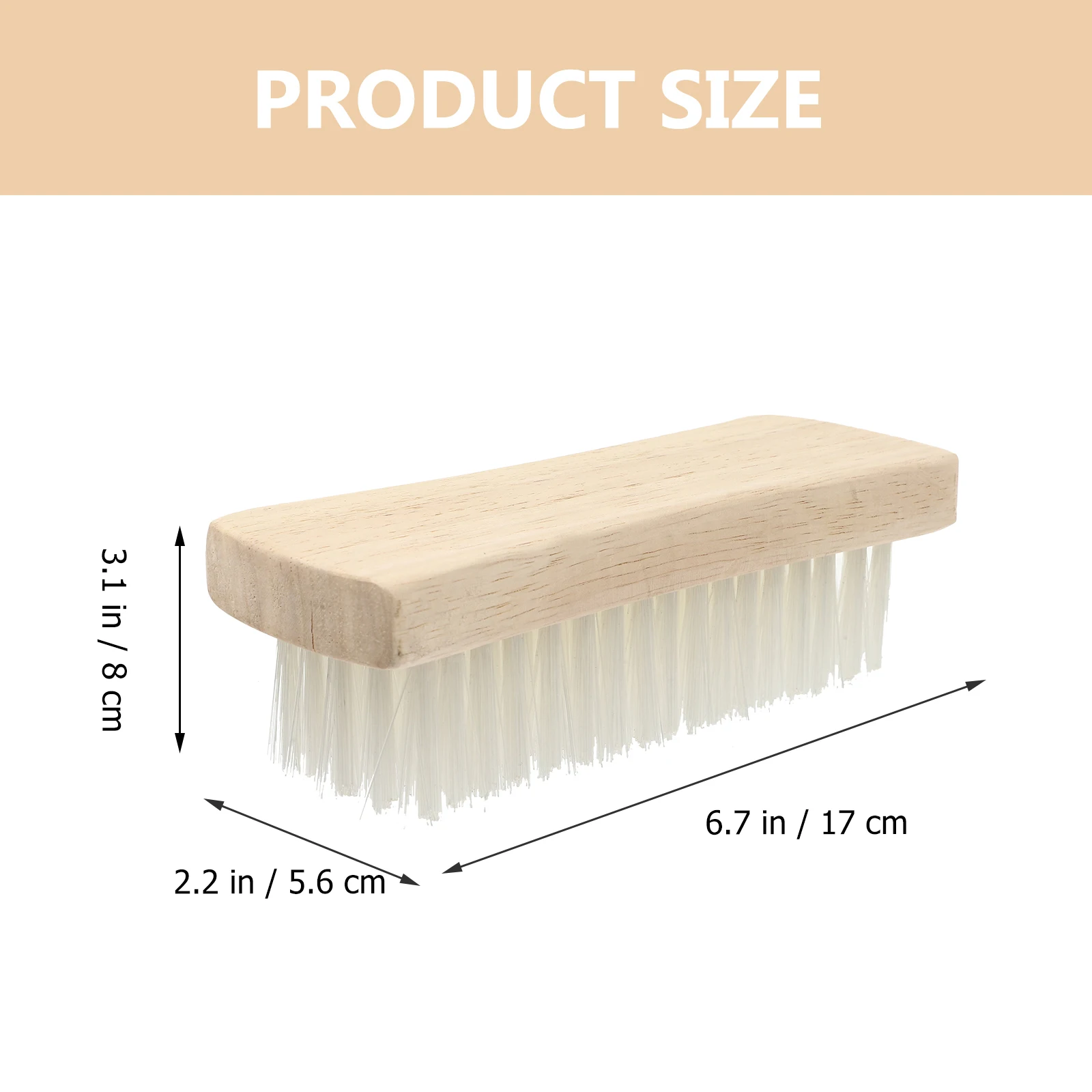 

Clothes Brush for Down Jackets Laundry Scrubber Durable Nylon Soft Bristles Shoe Tile Bathtub Cleaner White