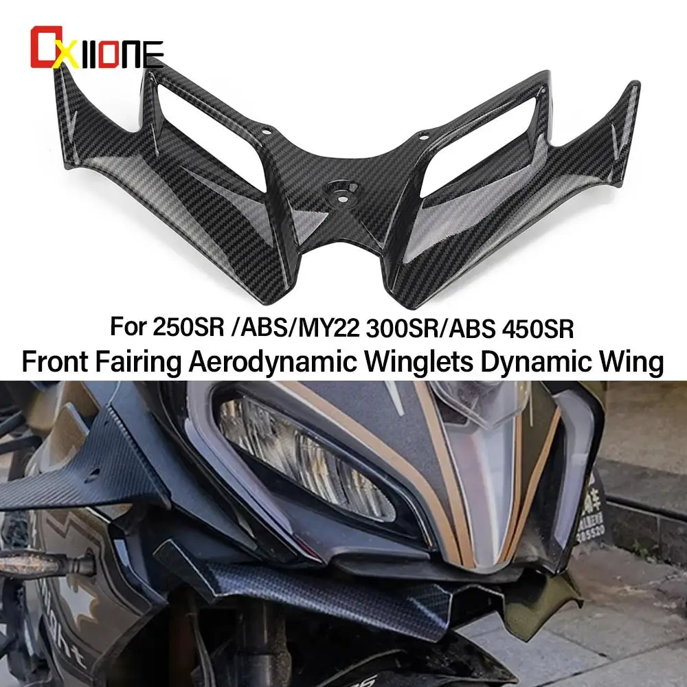 

Motorcycle Accessories For CFMOTO 450SR 450SS 2022 23-2024 Wind Wing Deflector Front Fairing Aerodynamic Winglets Dynamic Wings