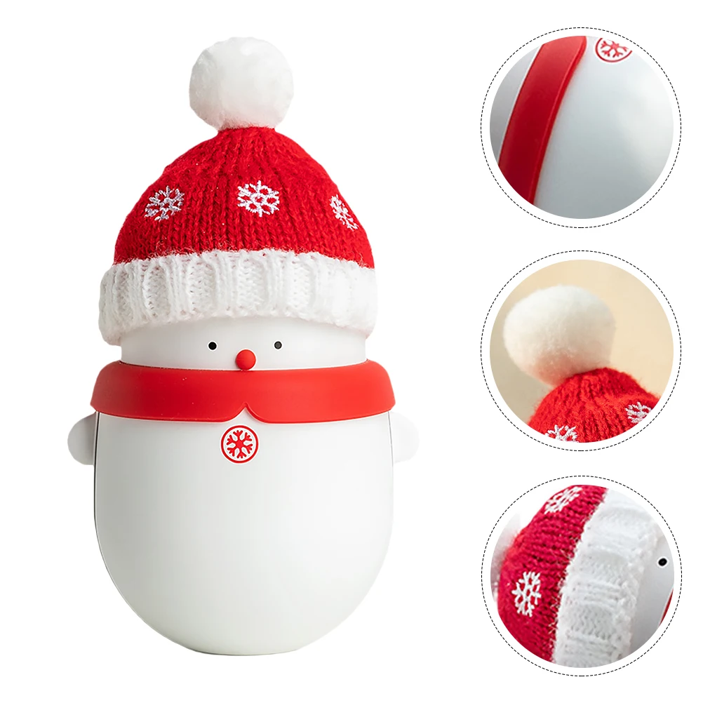 

Upgraded Christmas Snowman Hand Warmer Power Bank Rechargeable USB Warm HandsPocket Multi function Safe