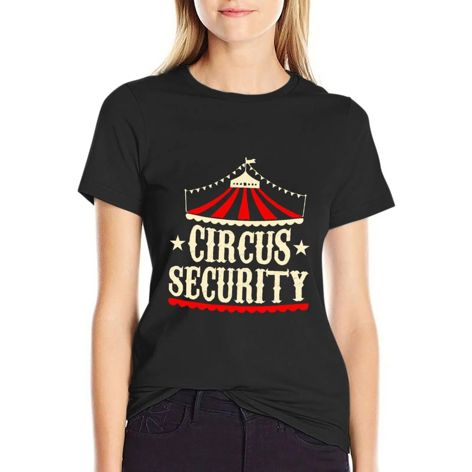 Circus Security T-Shirt Female clothing tops cute clothes vintage clothes spring clothes Women 2024
