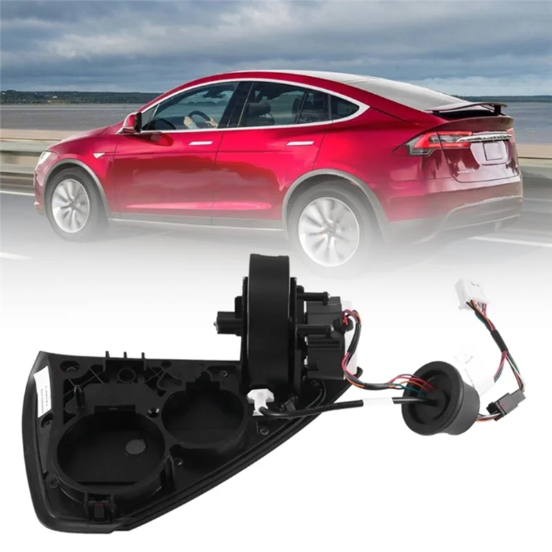 

For Model 3/Y Electric Vehicle Charging Port Cover Plate Base Assembly With Motor Bracket Trim 1448200-00-B