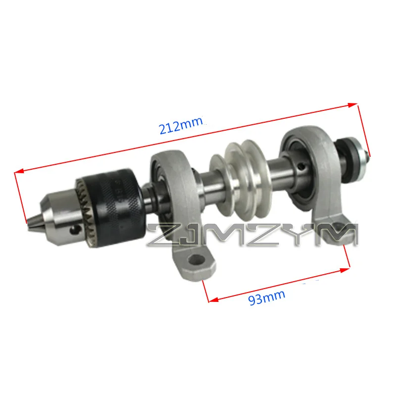 Woodworking Cutting Machine Spindle Bearing Seat Drill Chuck Set DIY Grinding Spindle Bearing Seat Lathe Punching Machine