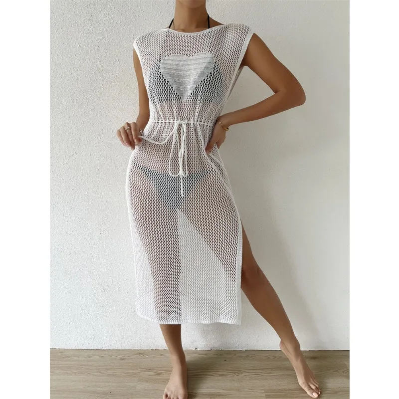 Robe de plage transparente pour femmes, sexy, tenue de plage, tunique, bikini, cover-up pour les maillots de bain